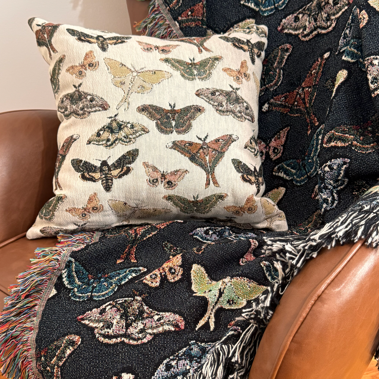 Moths Woven Pillow Light