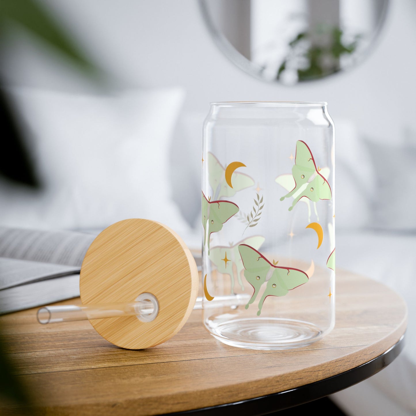 Luna Moth Glass Tumbler