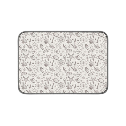 Seashell Microfiber Kitchen Dish Mat