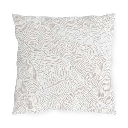 Topo Map Outdoor Pillow