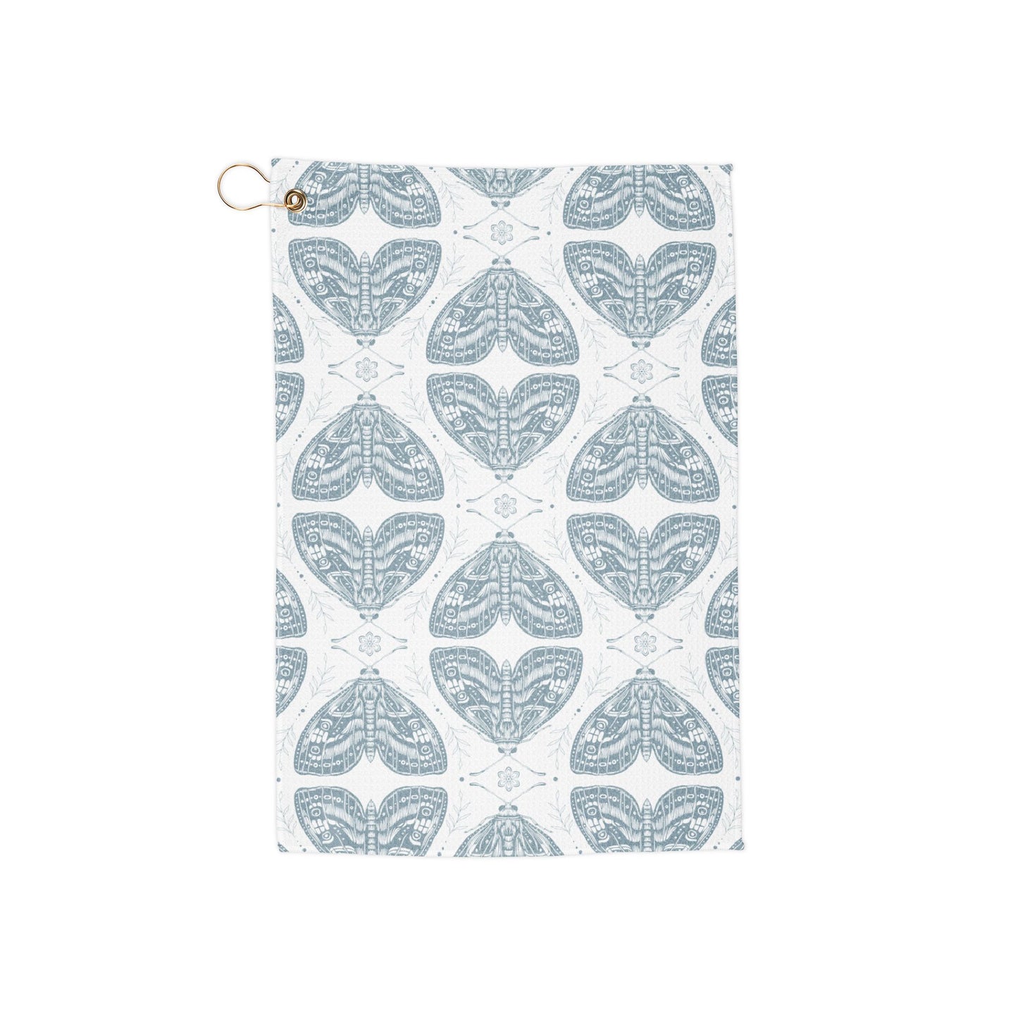 Blue Moth Golf Towel