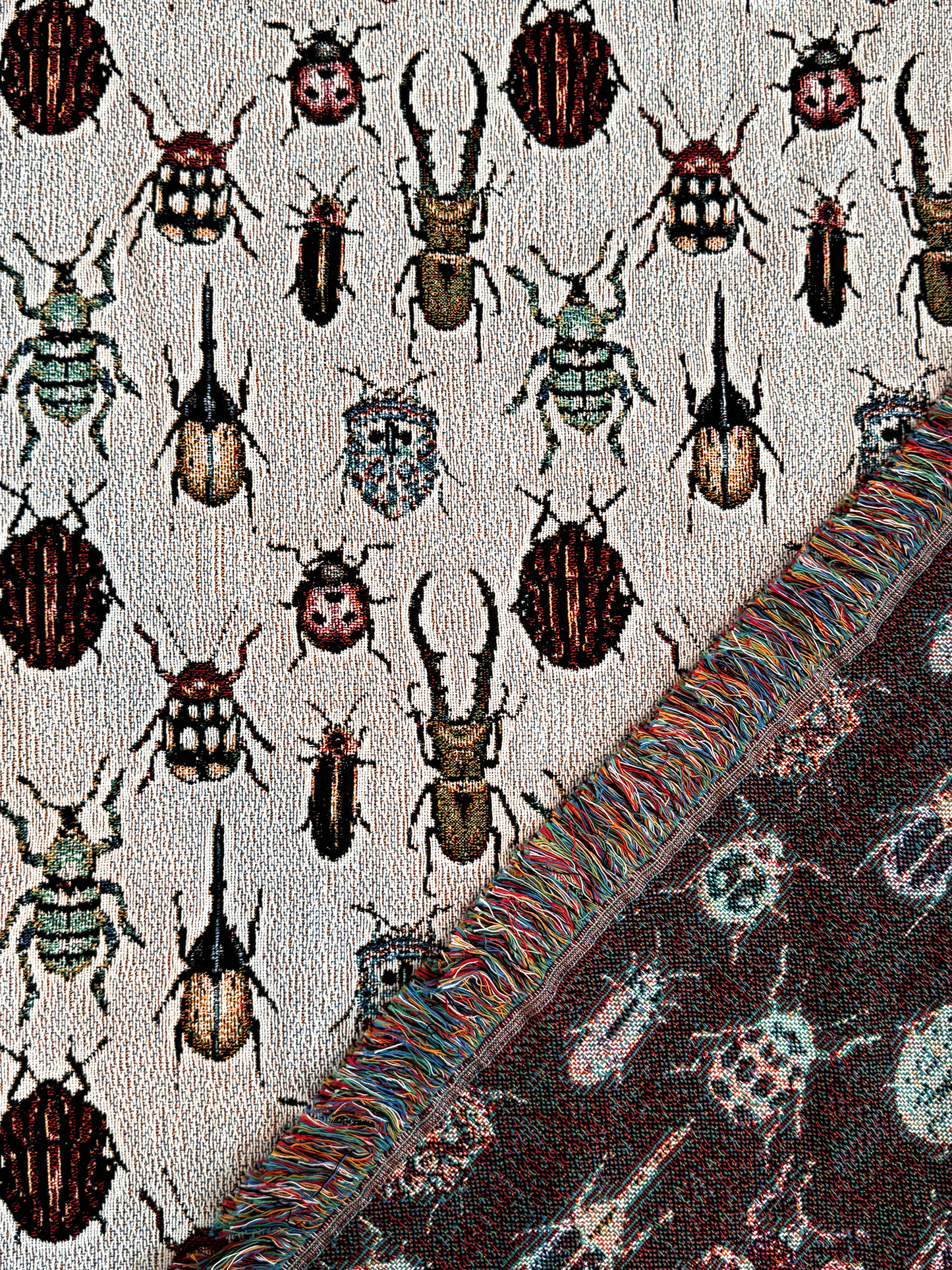 Beetle Woven Blanket Light