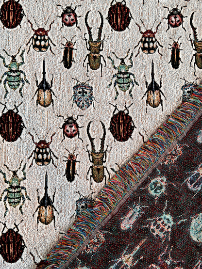 Beetle Woven Blanket Light