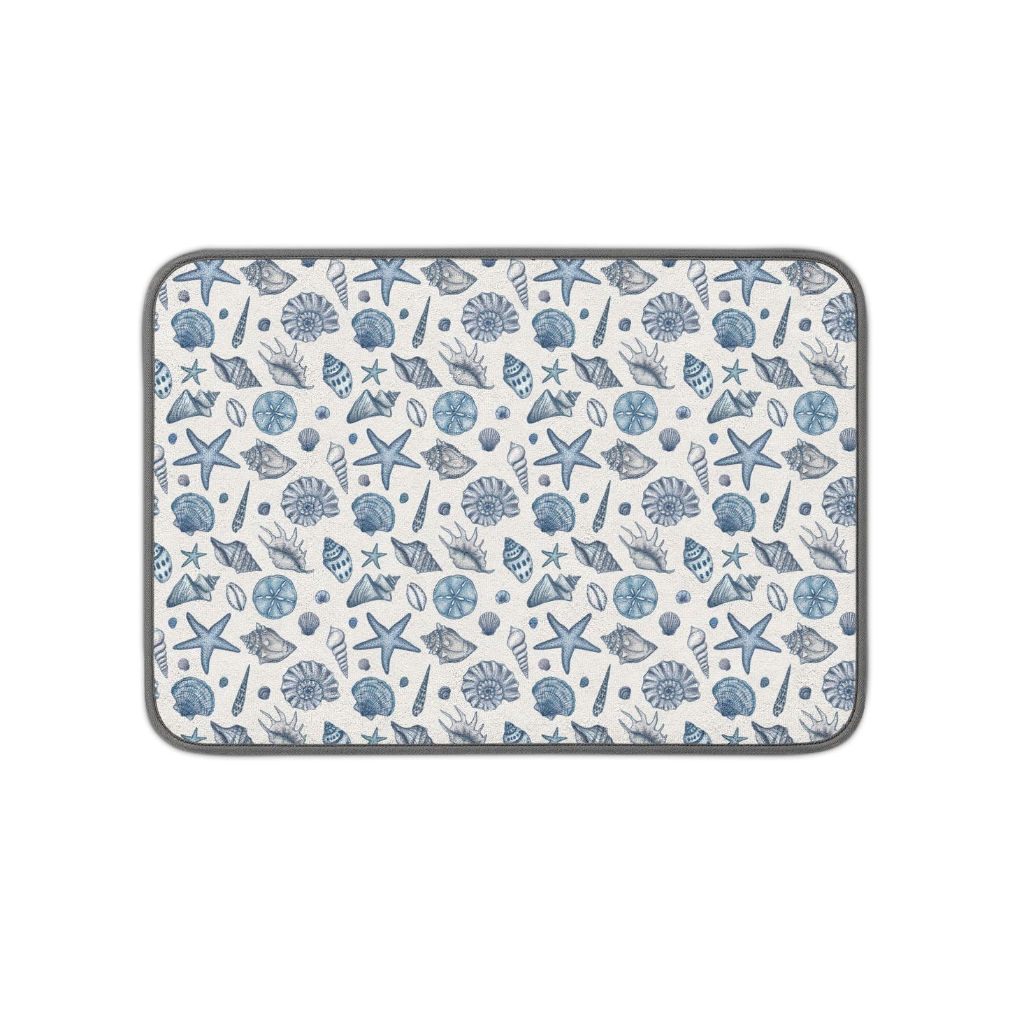 Seashell Microfiber Kitchen Dish Mat