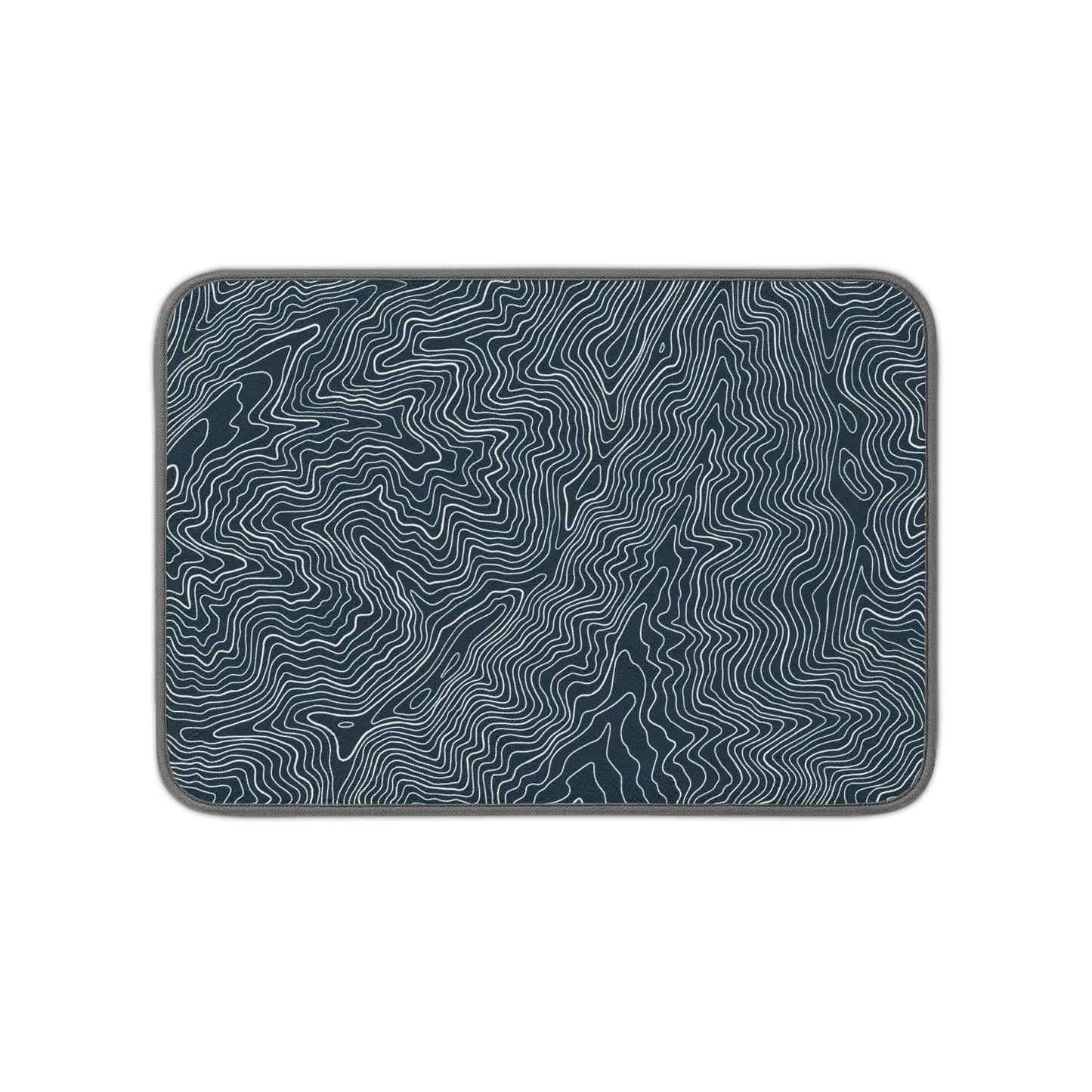 Topo Map Microfiber Kitchen Dish Mat
