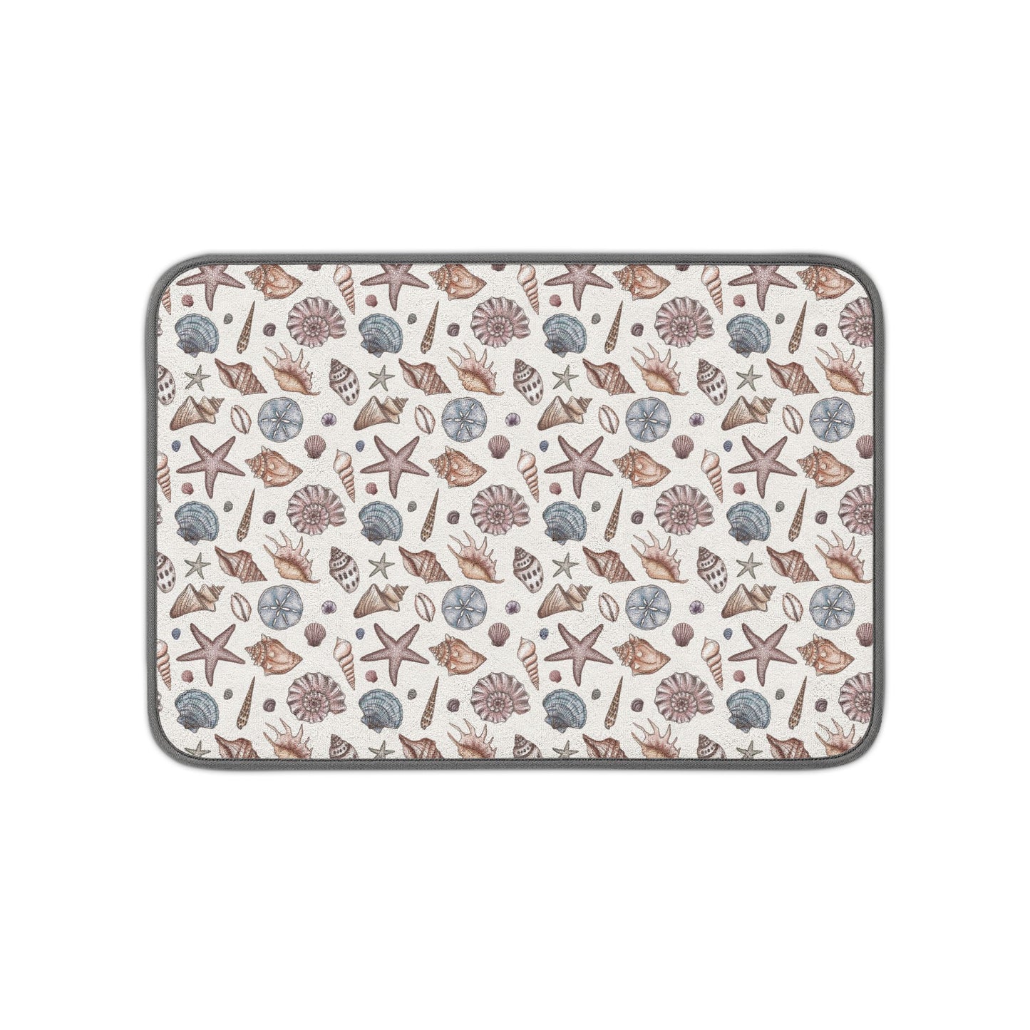 Seashell Microfiber Kitchen Dish Mat