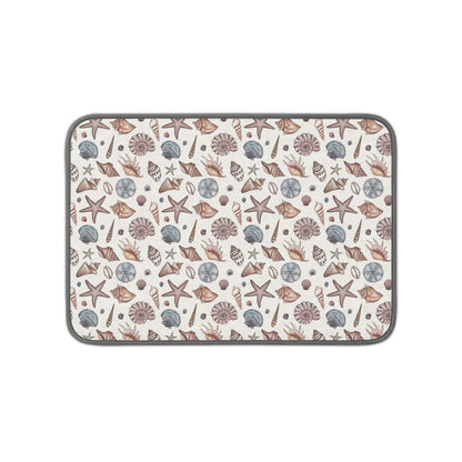 Seashell Microfiber Kitchen Dish Mat