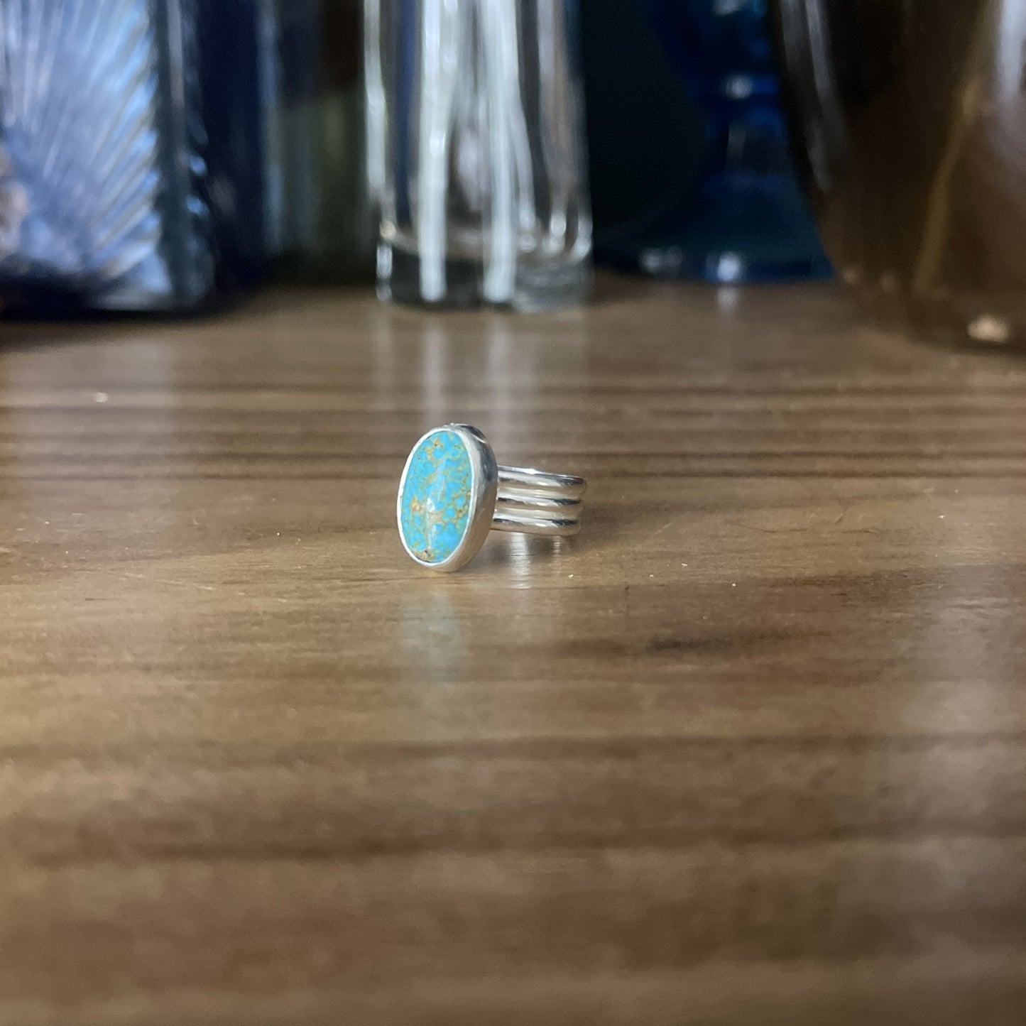 Turquoise Triple Band Ring