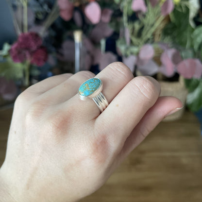 Turquoise Triple Band Ring