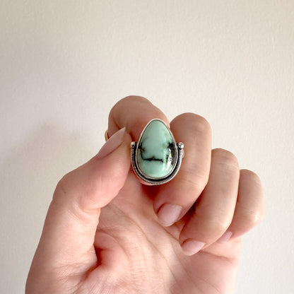 Variscite Horseshoe Statement Ring