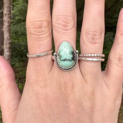 Variscite Horseshoe Statement Ring