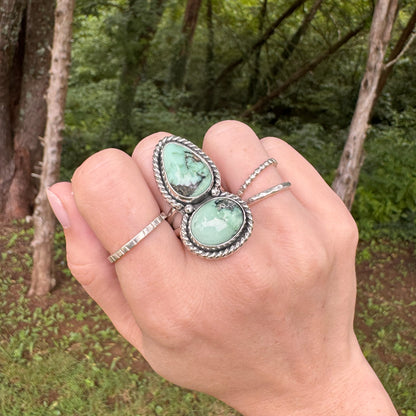Double Variscite Statement Ring