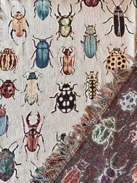 Woven Beetle Blanket Light