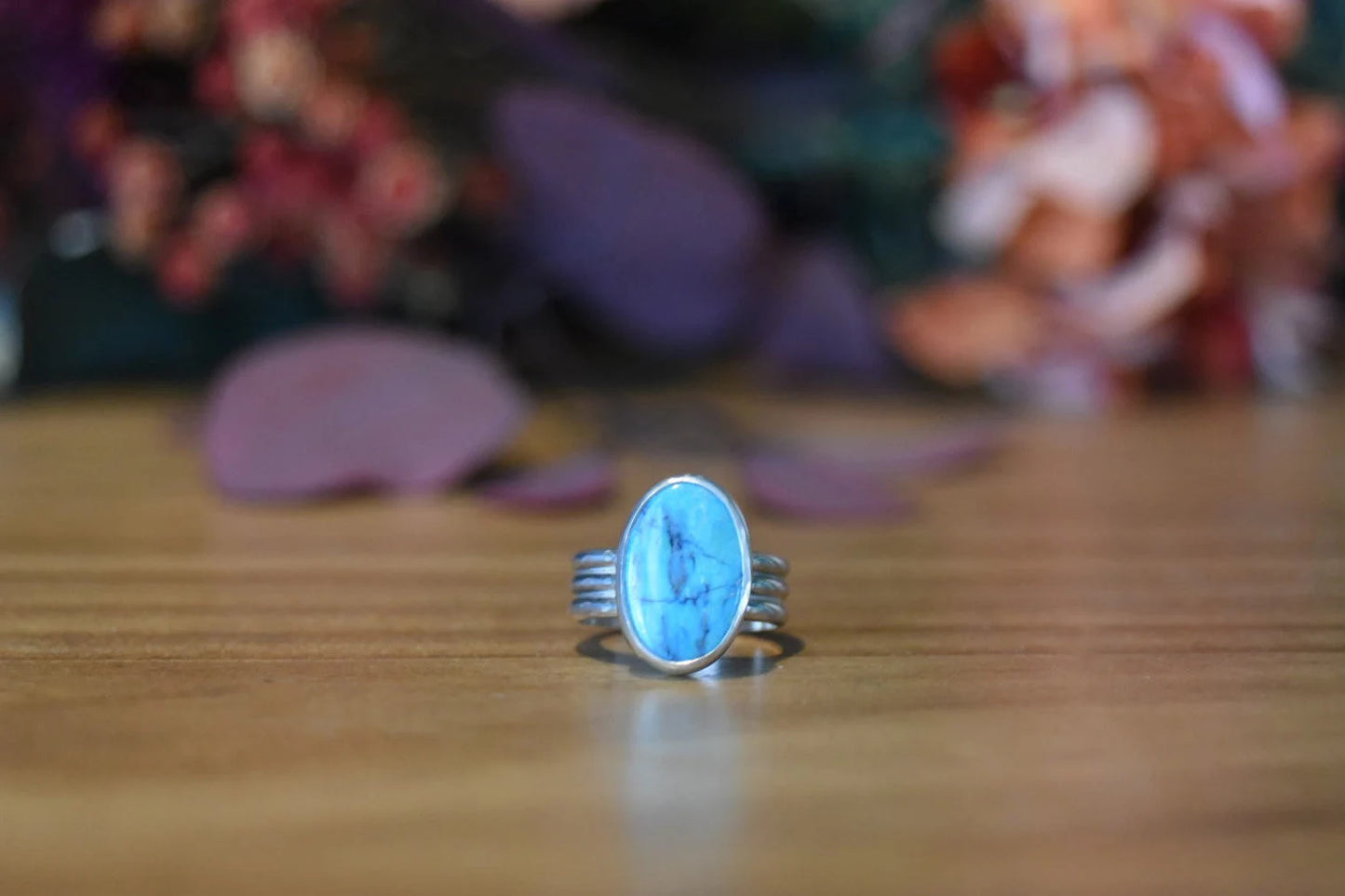 Turquoise Triple Band Ring