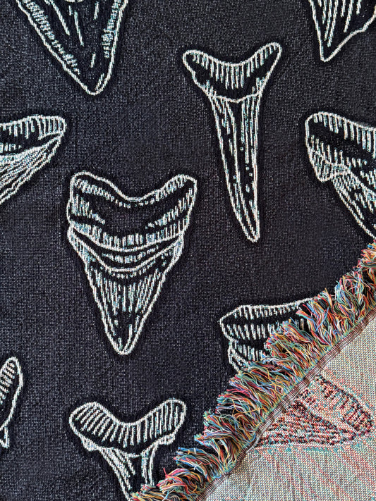 Sharks Teeth Woven Blanket